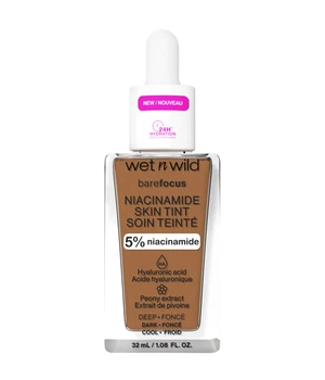 wet n wild Bare Focus Niacinamide Skin Tint Flüssige Foundation · 32 ml · Braun
