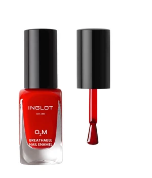 INGLOT O₂M Breathable Nail Enamel Nagellack · 11 ml · Dunkelrot