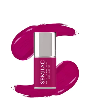 Semilac 3in1 One Step Glossy Gel Nagellack · 7 ml · Dunkelrot