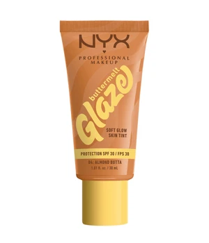 NYX Professional Makeup Buttermelt Glaze Soft Glow Skin Tint SPF 30 Flüssige Foundation · 30 ml · Hellbraun