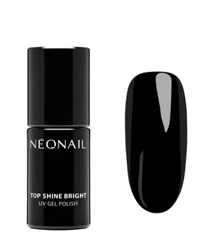 NÉONAIL UV Nagellack Top Shine Bright Nagelunter- und Nagelüberlack · 7 ml · Schwarz