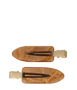 Solida Haarclip braun Haarspangen · 2 Stk