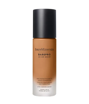 bareMinerals BarePro 24H Matte Comfort Liquid Foundation Flüssige Foundation · 30 ml · Braun