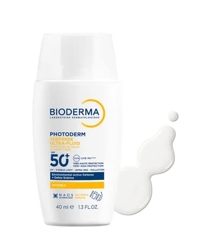 BIODERMA Photoderm XDefense Ultra Fluid SPF 50+ ungetönt - Detox-Sonnenschutz mit sehr hohem Schutz vor UV-, Blue Light und Umweltstress Sonnencreme · 40 ml