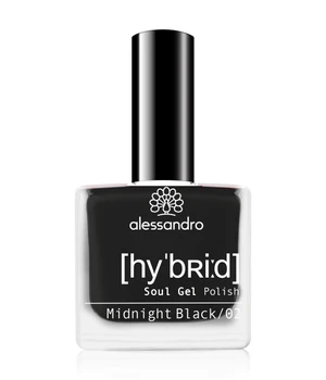 Alessandro Hybrid Nagellack · 8 ml · Schwarz