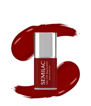 Semilac 3in1 One Step Glossy Gel Nagellack · 7 ml · Dunkelrot