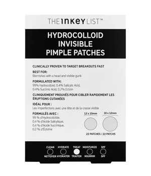 The INKEY List Hydrocolloid Invisible Pimple Patches · 22 Stk