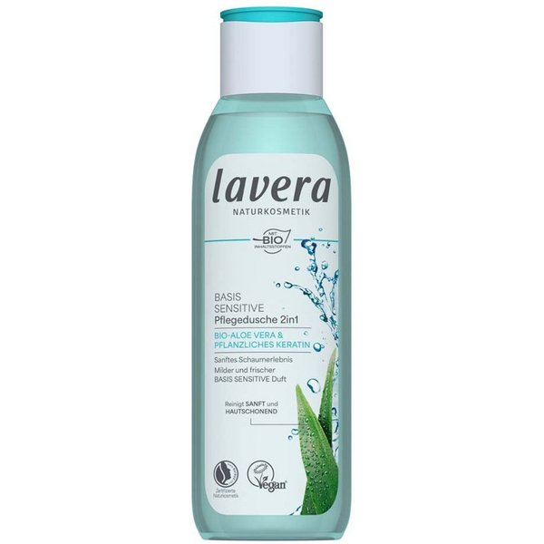 lavera Basis sensitiv Pflegedusche 2in1 Duschgel · 250 ml