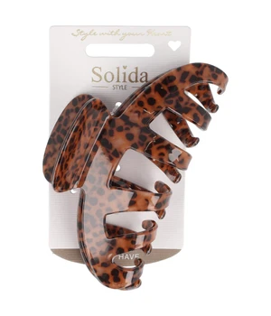 Solida Haarklammer Acryl Leo Haarspangen · 27 g