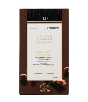 KORRES Arganöl Hochentwickelte Haarcoloration Black / Schwarz 1.0 Haarfarbe · 1 Stk