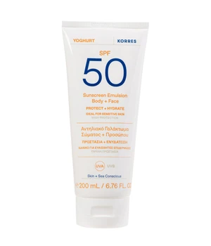 KORRES YOGHURT Sonnenschutz-Emulsion für Körper und Gesicht SPF50 Sonnencreme · 200 ml