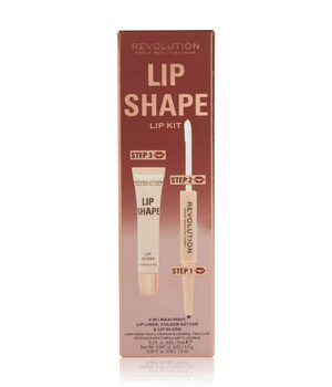 REVOLUTION Lip Shape Kit Brown Nude Lippen Make-up Set · 1 Stk · Dunkelrot