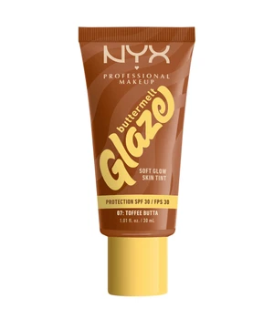 NYX Professional Makeup Buttermelt Glaze Soft Glow Skin Tint SPF 30 Flüssige Foundation · 30 ml · Braun