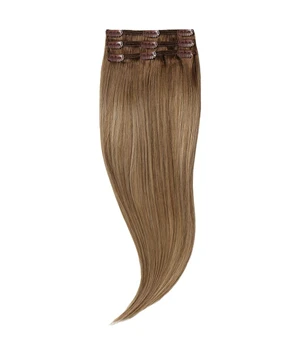 Rapunzel of Sweden Classic Clip-ins Straight / Light Volume / 3 pieces Brownish Blonde Balayage B5.0/8.3 50 cm Haarverlängerung · 57 g