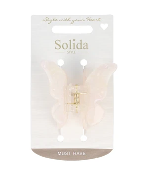 Solida Haarklammer Schmetterling rosa Haarspangen · 10.28 g