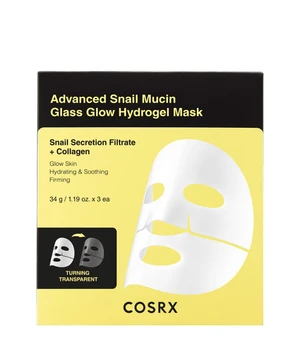 Cosrx Advanced Snail Mucin Glass Glow Hydrogel Mask 3er Set Tuchmaske · 3 Stk