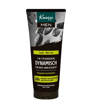 Kneipp MEN 3 in 1 Pflegedusche Dynamisch - mit Extrakten aus Tonkabohne und Bio Chia - Duschgel für Haut, Haar & Gesicht Duschgel · 200 ml