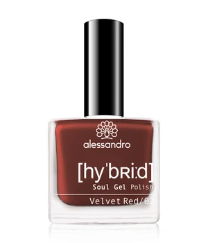 Alessandro Hybrid Nagellack · 8 ml · Dunkelrot
