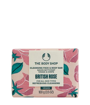 The Body Shop British Rose Cleansing Face & Body Bar Stückseife · 100 ml
