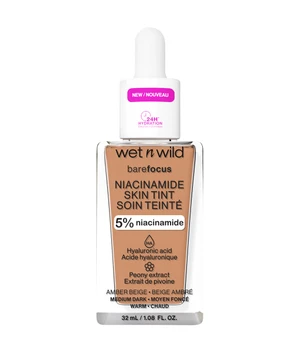wet n wild Bare Focus Niacinamide Skin Tint Flüssige Foundation · 32 ml · Hellbraun