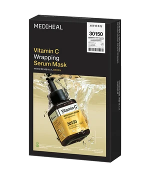 MEDIHEAL Vitamin C Wrapping Serum Mask Brightening Tuchmaske · 10 Stk