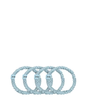 Dore & Rose Scrunchie 1 cm Set Light Blue Haargummi · 4 Stk