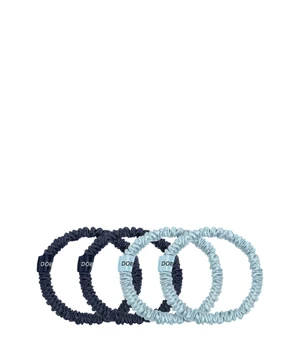 Dore & Rose Scrunchie 1 cm Set Dark Blue & Light Blue Haargummi · 4 Stk