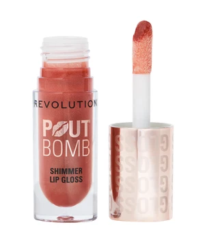 REVOLUTION Pout Bomb Shimmer Gloss Lipgloss · 5 ml · Braun
