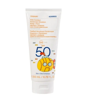 KORRES Yoghurt Komfort Sonnenschutz-Emulsion für Kinder SPF 50 Sonnenlotion · 200 ml