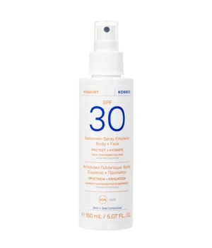KORRES Yoghurt Sonnenspray-Emulsion für Gesicht & Körper SPF30 Sonnenmilch · 150 ml