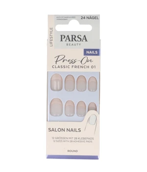 PARSA Beauty Press on-Kunstnägel, Classic French, 24 Stk. Kunstnägel · 24 Stk