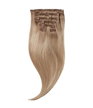 Rapunzel of Sweden Classic Clip-ins Straight / Medium Volume / 7 pieces Champagne Blonde Balayage B5.3/8.0 40 cm Haarverlängerung · 100 g