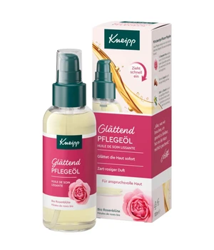 Kneipp Pflegeöl Glättend mit Bio Rosenblüten Extrakt - Hautöl für anspruchsvolle Haut Körperöl · 100 ml