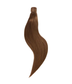 Rapunzel of Sweden Ponytail Straight / Clip-in / Medium Volume 5.0 Brown 50 cm Haarverlängerung · 90 g
