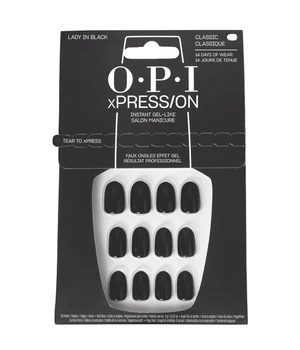 OPI xPRESS/ON Lady in Black® Kunstnägel · 1 Stk · Schwarz