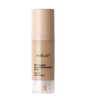 INGLOT Skin Focused Care Face Foundation SPF50+ Flüssige Foundation · 30 ml · Hellbraun