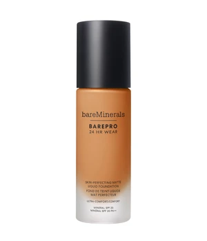 bareMinerals BarePro 24H Matte Comfort Liquid Foundation Flüssige Foundation · 30 ml · Hellbraun