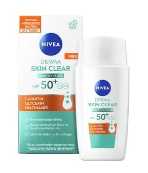 NIVEA Derma Skin Clear Daily UV Fluid LSF 50+ Sonnencreme · 40 ml