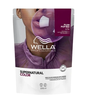 Wella Professionals Supernatural Color 4/56 Plum Pop Red Professionelle Haarfarbe · 120 g · Braun