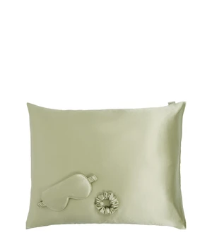 Dore & Rose Premium Silk Sleep Bundle 60x70 Olive Haarpflegeset · 3 Stk