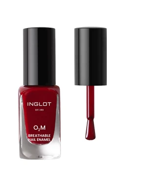 INGLOT O₂M Breathable Nail Enamel Nagellack · 11 ml · Dunkelrot