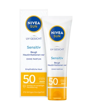 NIVEA SUN UV Gesicht Sensitiv Gesichtsschutz LSF 50 Sonnencreme · 40 ml