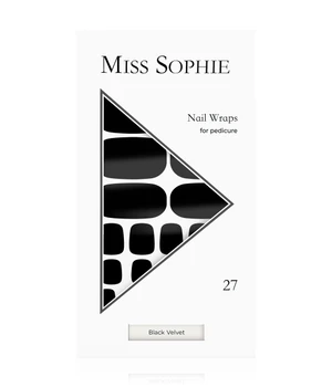 Miss Sophie Black Velvet Pedicure Nagelfolie · 27 Stk · Schwarz