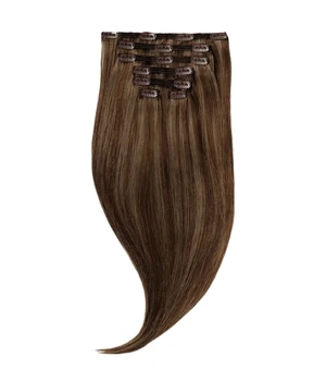 Rapunzel of Sweden Classic Clip-ins Straight / Medium Volume / 7 pieces M2.3/5.0 Chocolate Mix 40 cm Haarverlängerung · 100 g