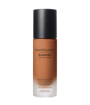 bareMinerals BarePro 24H Matte Comfort Liquid Foundation Flüssige Foundation · 30 ml · Braun