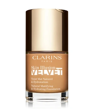 CLARINS Skin Illusion Velvet Natural Matifying & Hydrating Foundation Flüssige Foundation · 30 ml · Hellbraun