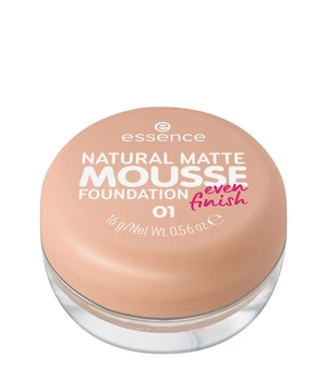 essence NATURAL MATTE MOUSSE FOUNDATION Mousse Foundation · 16 g · Hellbraun