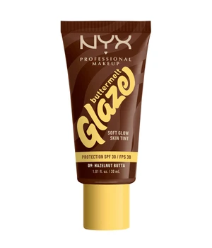 NYX Professional Makeup Buttermelt Glaze Soft Glow Skin Tint SPF 30 Flüssige Foundation · 30 ml · Dunkelrot
