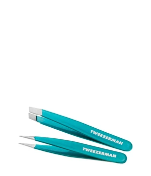 Tweezerman Majestic Micro Mini Pinzetten Set Pinzette · 1 Stk · Grau