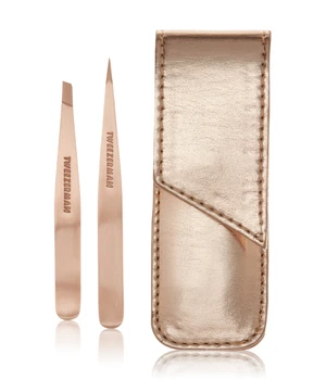 Tweezerman Petite Tweezer Set Petite Pinzetten, Rose Gold Augenbrauen Set · 1 Stk
